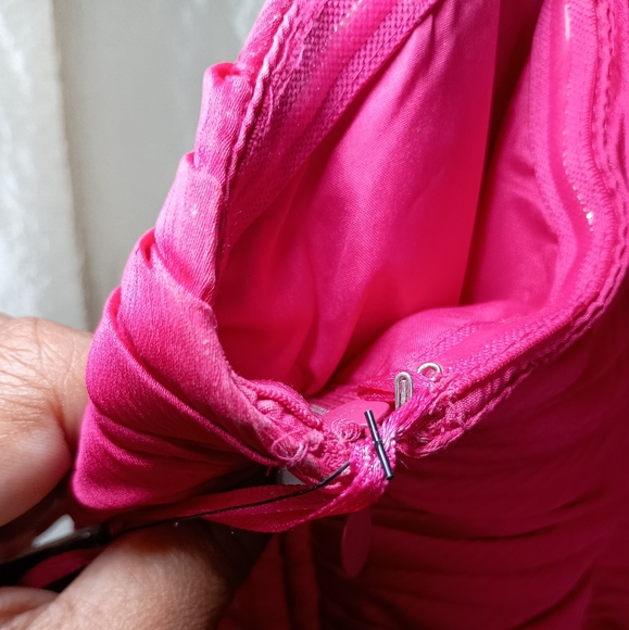 🩷 HOST PICK Oleg Cassini Strapless Evening or Bridesmaid Gown Size 12 - Picture 8 of 12